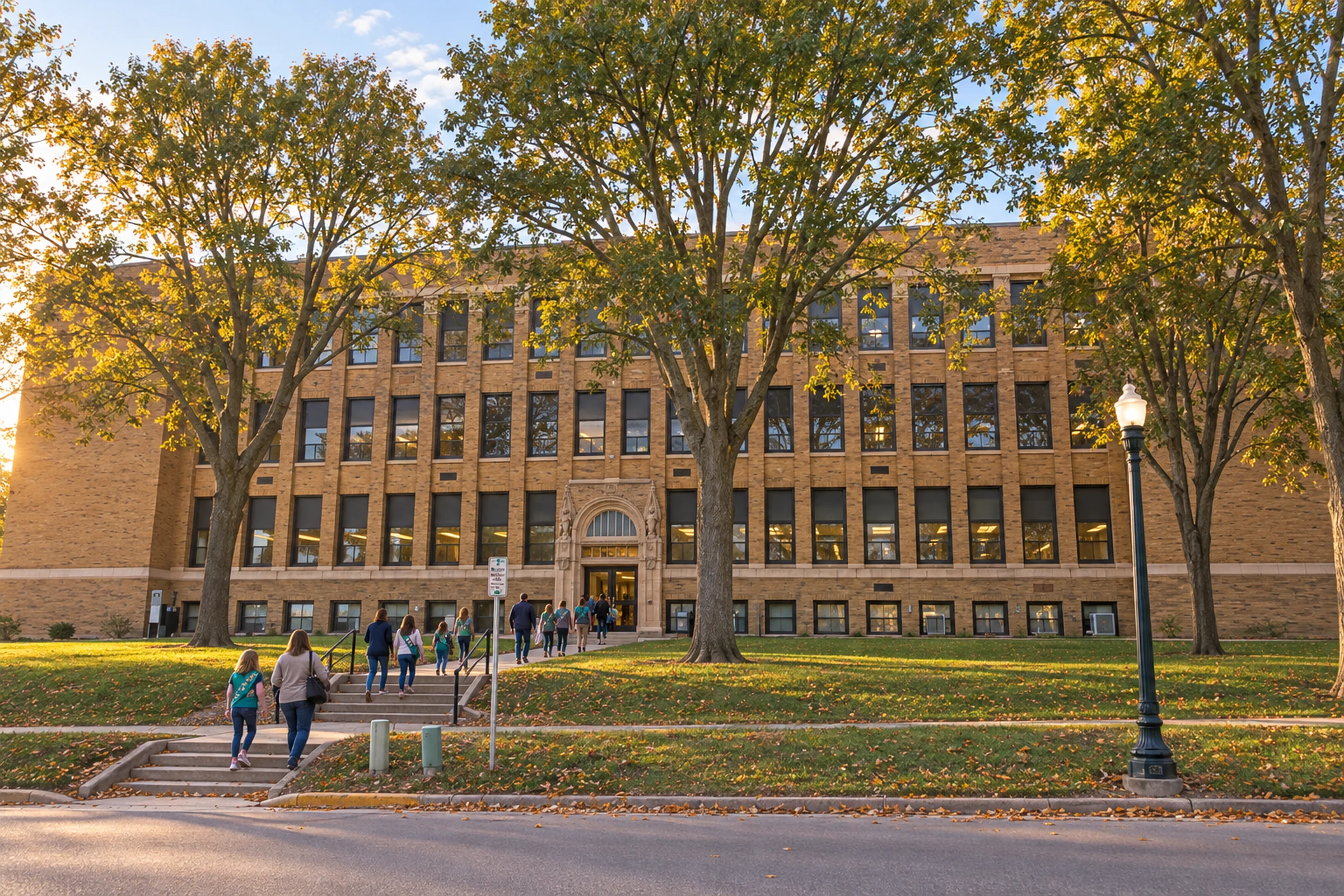 Baraboo Civic Center in early autumn