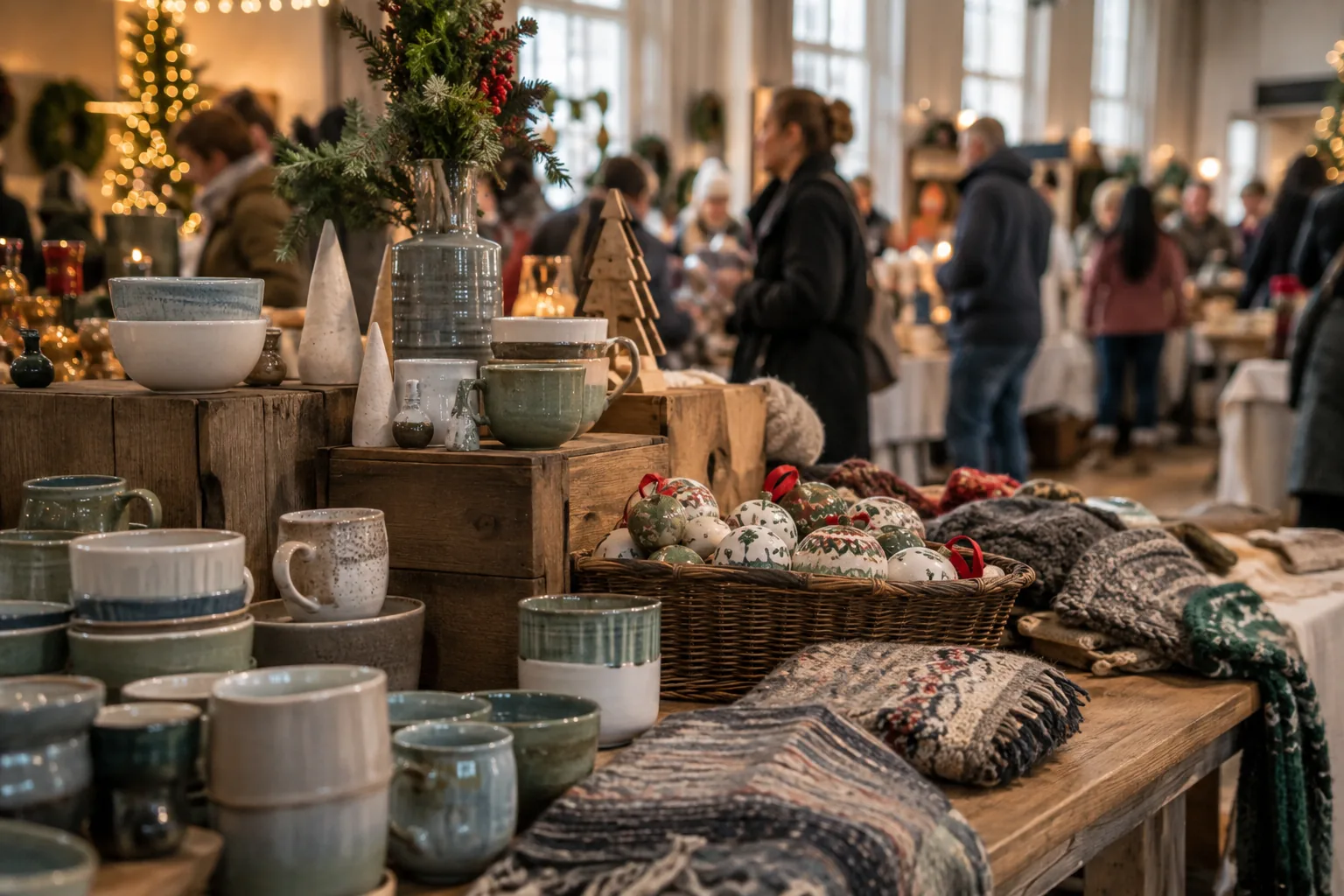 Illustrative scene for Very Merry Holiday Fair in the Baraboo area; not a photograph of this event