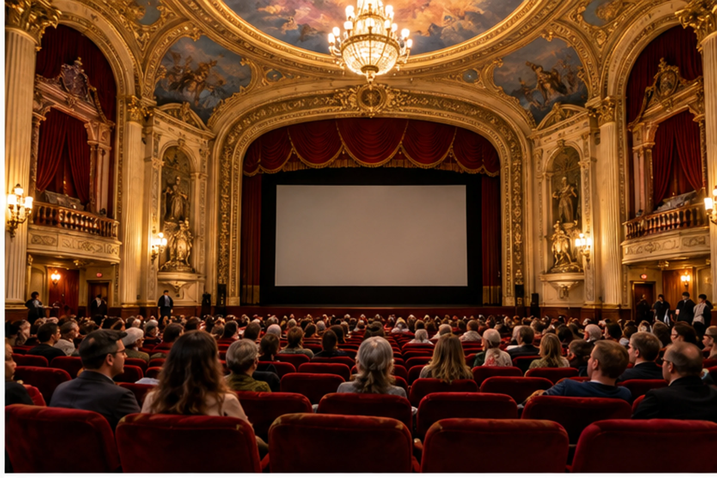 Independent film screening inside the ornate Al. Ringling Theatre