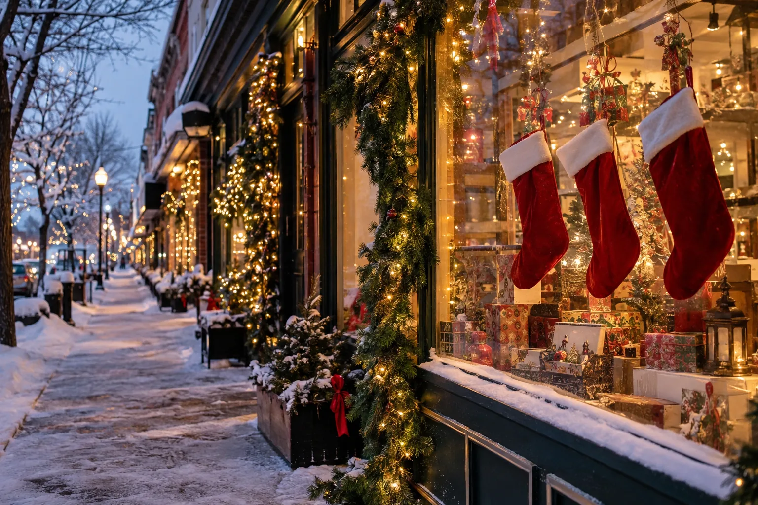 Illustrative scene for Stuff Your Stocking Event in the Baraboo area; not a photograph of this event